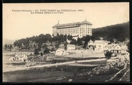 AK Font-Romeu /Odeillo, Le Grand Hôtel et les Villas