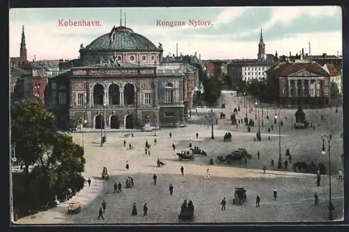 AK Kobenhavn, Kongens Nytorv, Pferdekutsche