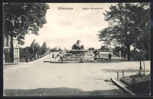 AK Köbenhavn, Gefion Monumentet