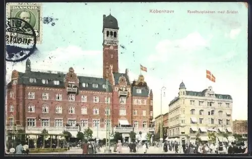 AK Köbenhavn, Raadhuspladsen med Bristol