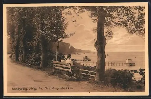 AK Skodsborg, Udsigt fra Strandmollebakken