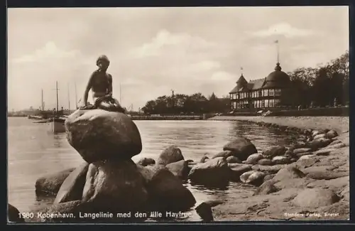 AK Kobenhavn, Langelinie med den lille Hayfrue