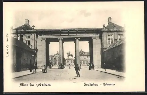 AK Kobenhavn, Amalienborg, Kolonaden