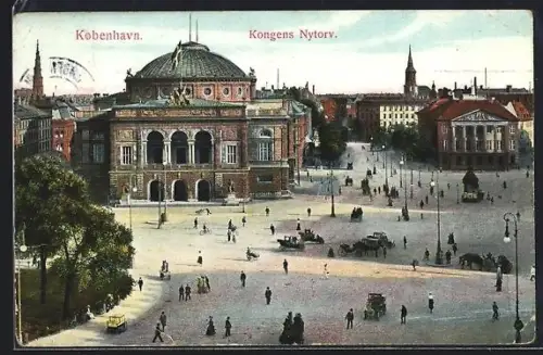 AK Kobenhavn, Kongens Nytorv, Pferdekutsche