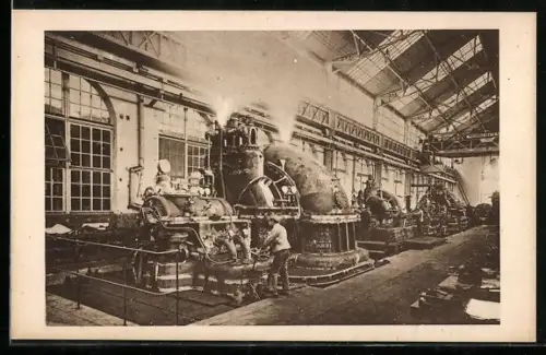 AK Le Creusot, Banc d`essai des turbines dans les usines du Creusot