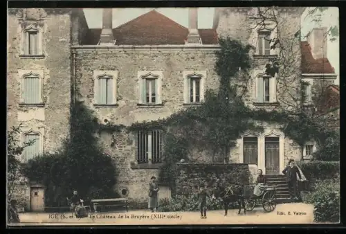 AK Igé, Le Château de la Bruyère, XIIIe siècle