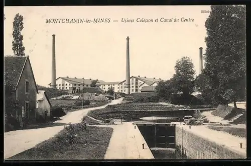 AK Montchanin-les-Mines, Usines Colesson et Canal du Centre