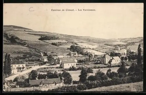 AK Les Vernizeaux /Creusot, Panorama