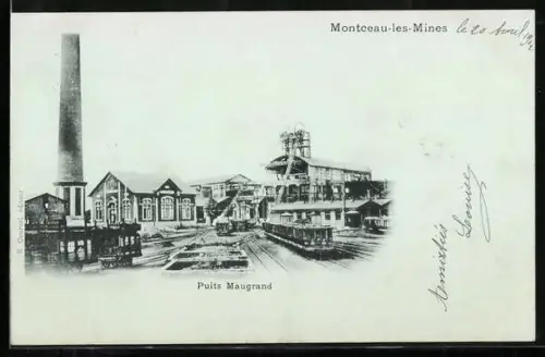 AK Montceau-les-Mines, Puits Maugrand et installations minières