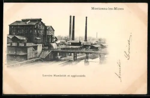 AK Montceau-les-Mines, Lavoirs Humboldt et agglomérés