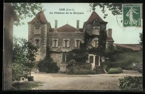 AK Igé /S-et-L, Le Château de la Bruyère