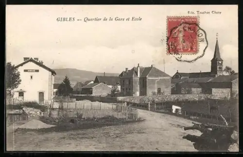 AK Gibles, Quartier de la Gare et École