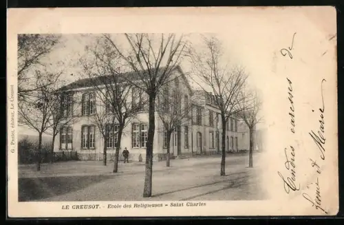 AK Le Creusot, École des Religieuses Saint Charles