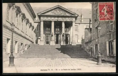 AK Poitiers /B.-D., Le Palais de Justice, 1839