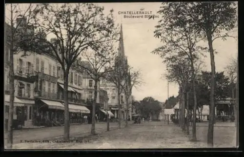 AK Châtellerault, Boulevard Blossac et ses arbres majestueux