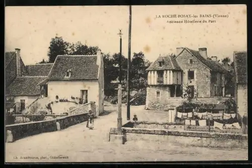 AK La Roche-Posay-les-Bains /Vienne, ancienne Hôtellerie du Port