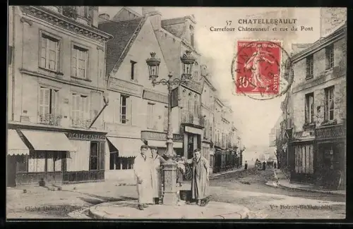 AK Châtellerault, Carrefour Châteauneuf et rue du Pont
