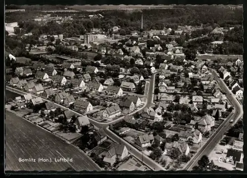 AK Bomlitz /Han., Luftbild des Ortes