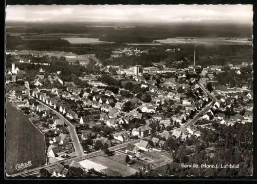 AK Bomlitz /Hann., Luftbild der Ortschaft