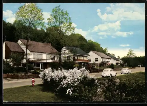 AK Bomlitz, Wohnsiedlung mit Einfamilienhäusern und Fahrstrasse