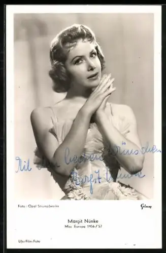 AK Schönheitskönigin Margit Nünke, Miss Europa 1956-57