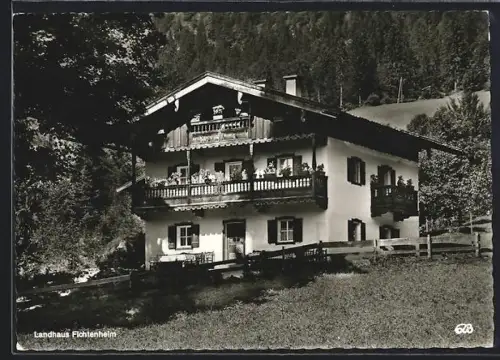 AK Königssee /Berchtesgaden, Gasthof Landhaus Fichtenheim, Bes. E. u. F. Wenig