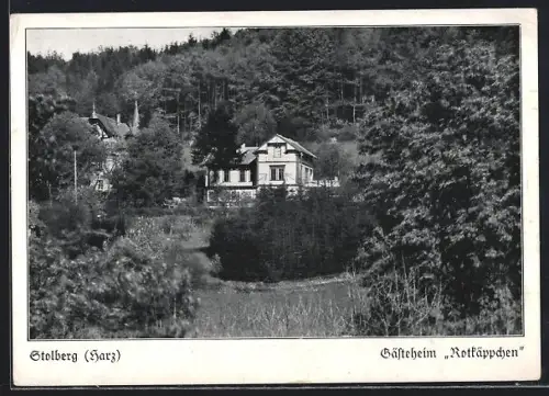 AK Stolberg /Harz, Gästeheim Rotkäppchen