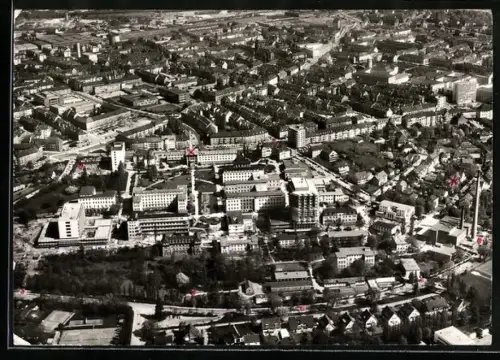 AK Essen, Vogelschau auf das Klinikum