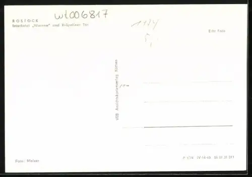AK Rostock, Interhotel Warnow und Kröpeliner Tor