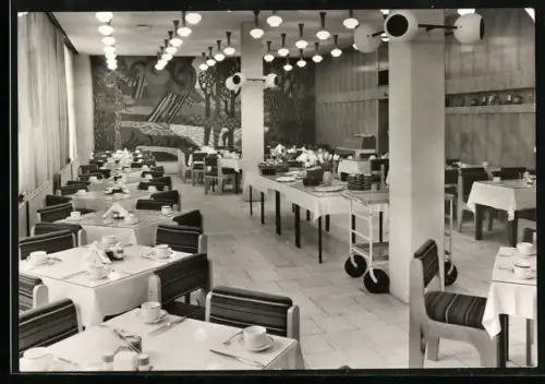 AK Lindow /Mark, Ferienheim Lindow des VEB BKK Gustav Sobottka, Speisesaal