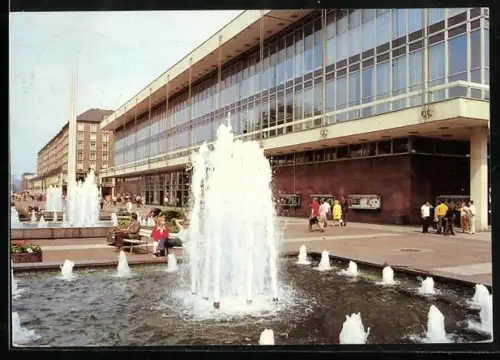 AK Dresden, Kulturpalast mit Wasserspielen