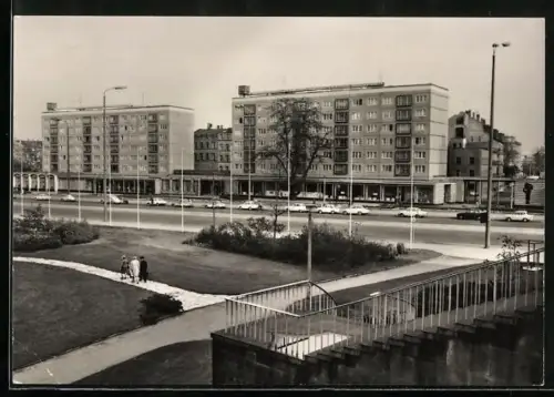 AK Leipzig, Plattenbauten am Georgiring