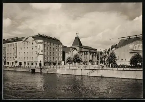 AK Berlin, Schiffbauerdamm mit Theater