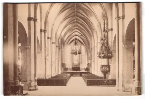 Fotografie J. J. Brack, Augsburg, Ansicht Augsburg, Kirchen Innenansicht