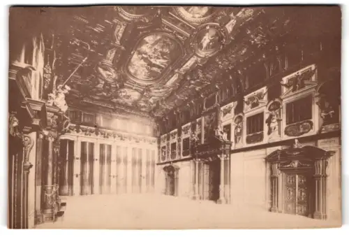 Fotografie J. J. Brack, Augsburg, Ansicht Augsburg, der goldene Saal im Rathaus