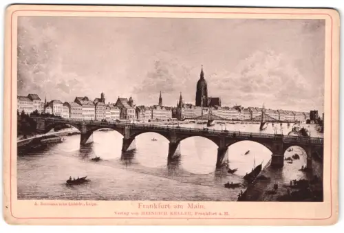 Fotografie Lichtdruck Heinrich Keller, Frankfurt / Main, Ansicht Frankfurt / Main, Blick nach der Stadt