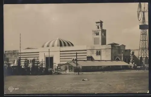 AK Berlin, Deutsche Armee-, Marine- und Kolonial-Ausstellung 1907, Ausstellungshalle