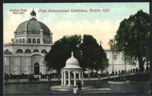 AK Dublin, Irish International Exhibition 1907, Landing Stage