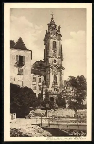AK Dürnstein in der Wachau, Turm der Stiftskirche