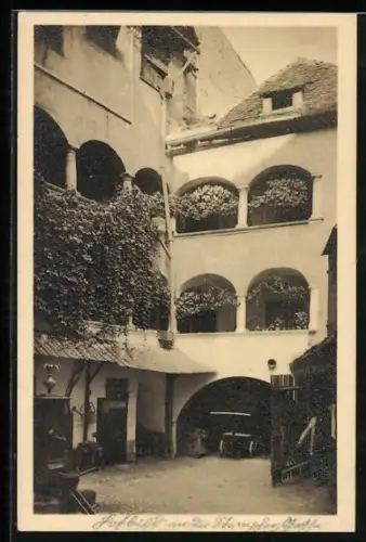 AK Graz, Innenhof mit Arkadengängen, Stempfergasse