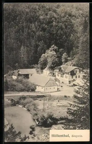 AK Schwarzau im Gebirge, Gasthof Singerin im Höllenthal