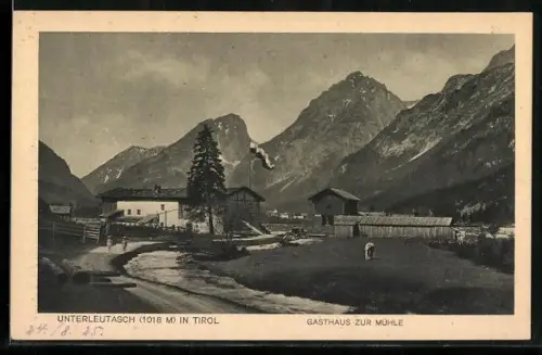 AK Unterleutasch in Tirol, Gasthaus zur Mühle
