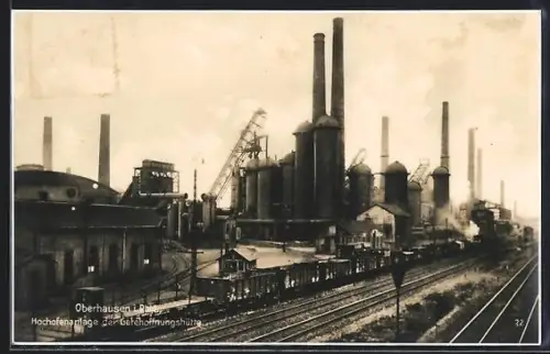 AK Oberhausen / Rhld., Hochofenanlage der Gutehoffnungshütte