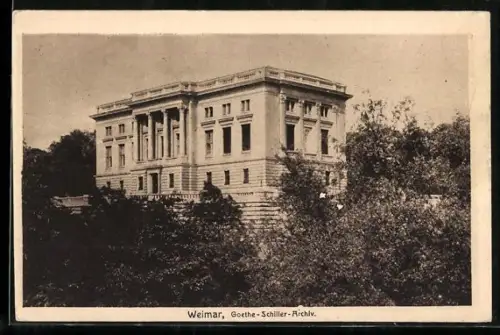 AK Weimar / Thür., Goethe-Schiller-Archiv