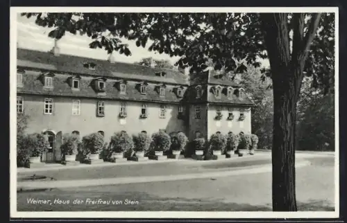 AK Weimar / Thür., Haus der Freifrau von Stein