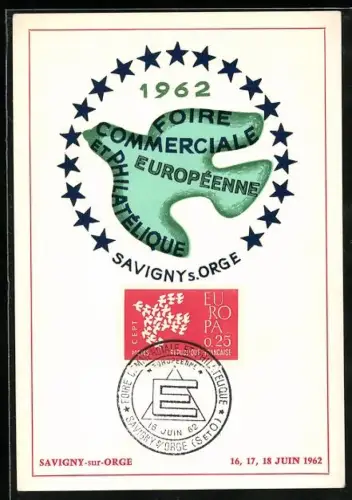 AK Savigny-sur-Orge, Foire Commerciale Européenne et Philatélique