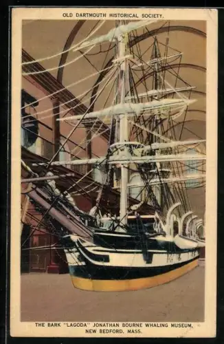 AK New Bedford, MA, The bark Lagoda, Jonathan Bourne Whaling Museum