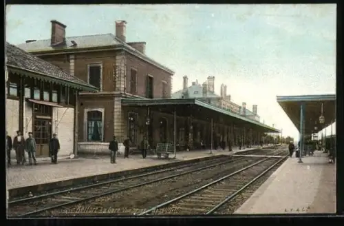 AK Belfort, La Gare, Vue prise des Quais
