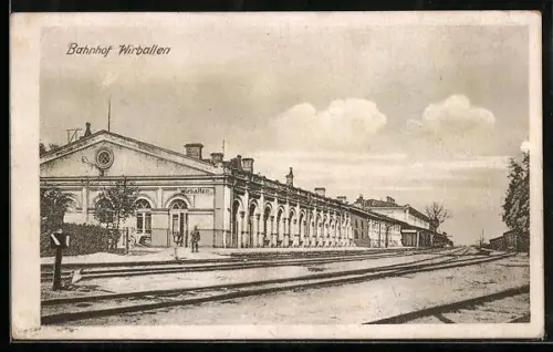 AK Wirballen, Blick zum Bahnhof