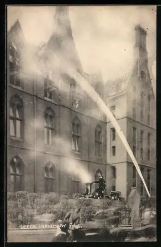 AK Leeds, Infirmary Fire, Brand